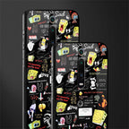 black aesthetic collage glass case for redmi k20 pro image-2