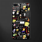 black aesthetic collage glass case for realme c1 image