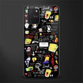 black aesthetic collage glass case for samsung galaxy s10 lite image