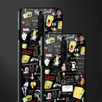 black aesthetic collage glass case for oneplus 7 pro image-2