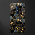 black blue tile marble glass case for vivo v17 pro image