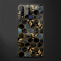 black blue tile marble glass case for vivo z1 pro image