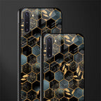 black blue tile marble glass case for samsung galaxy note 10 image-2