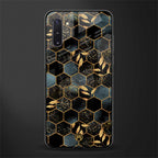 black blue tile marble glass case for samsung galaxy note 10 image