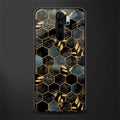 black blue tile marble glass case for redmi note 8 pro image