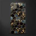 black blue tile marble glass case for redmi 8a image