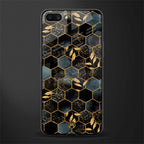 black blue tile marble glass case for realme c1 image