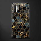 black blue tile marble glass case for realme x2 image