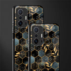 black blue tile marble glass case for mi 11t pro 5g image-2