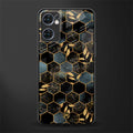 black blue tile marble glass case for oppo reno7 5g image