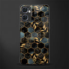 black blue tile marble glass case for oppo reno7 5g image