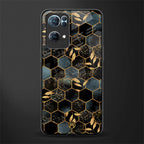 black blue tile marble glass case for oppo reno7 pro 5g image