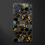 black blue tile marble glass case for realme 9 pro plus 5g image