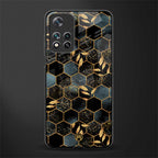 black blue tile marble glass case for poco m4 pro 5g image