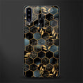 black blue tile marble glass case for samsung galaxy a20s image