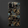 black blue tile marble glass case for samsung galaxy s20 image