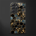 black blue tile marble glass case for samsung galaxy s21 ultra image
