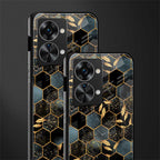 black blue tile marble glass case for phone case | glass case for oneplus nord 2t 5g