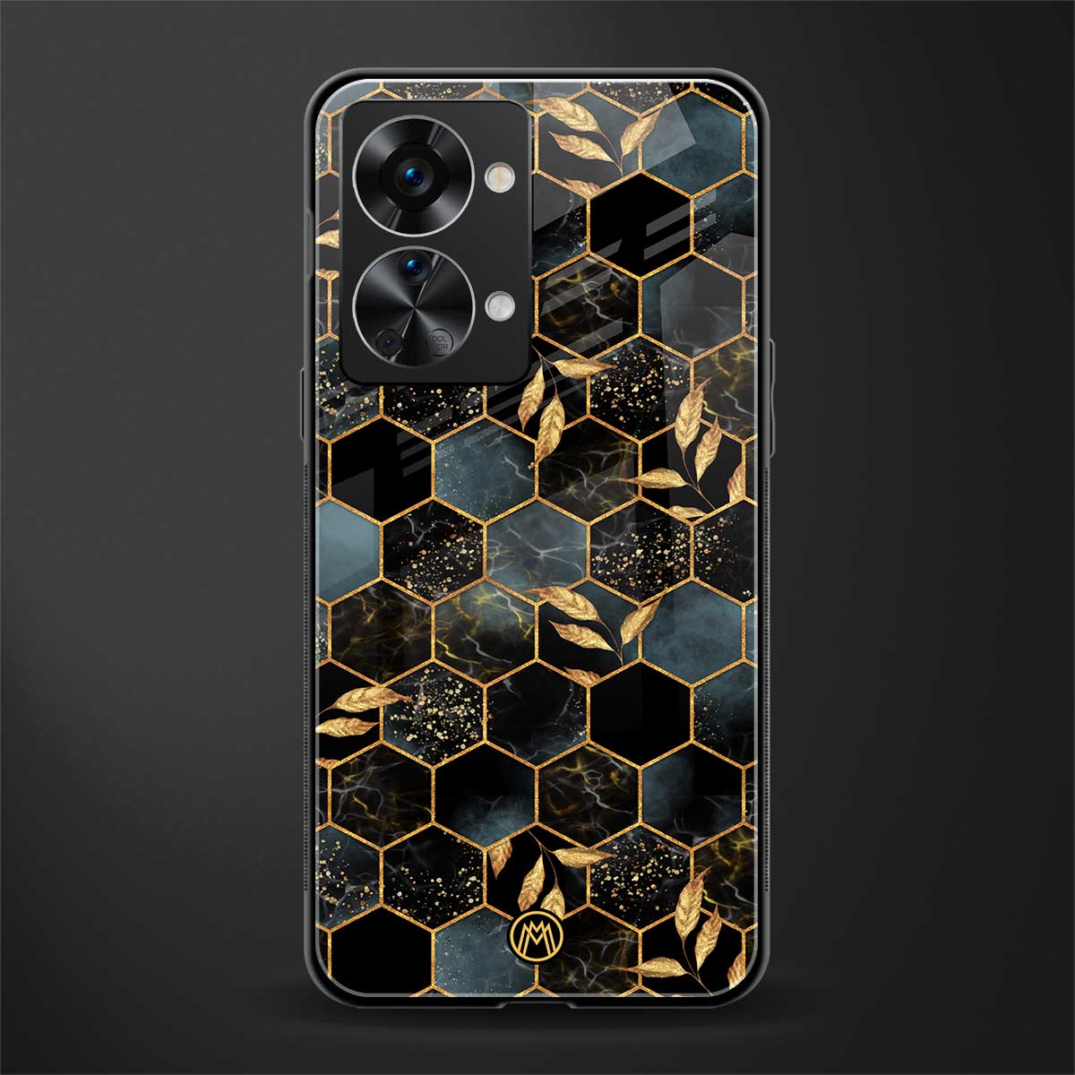 black blue tile marble glass case for phone case | glass case for oneplus nord 2t 5g