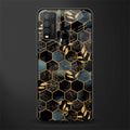 black blue tile marble glass case for vivo y50 image