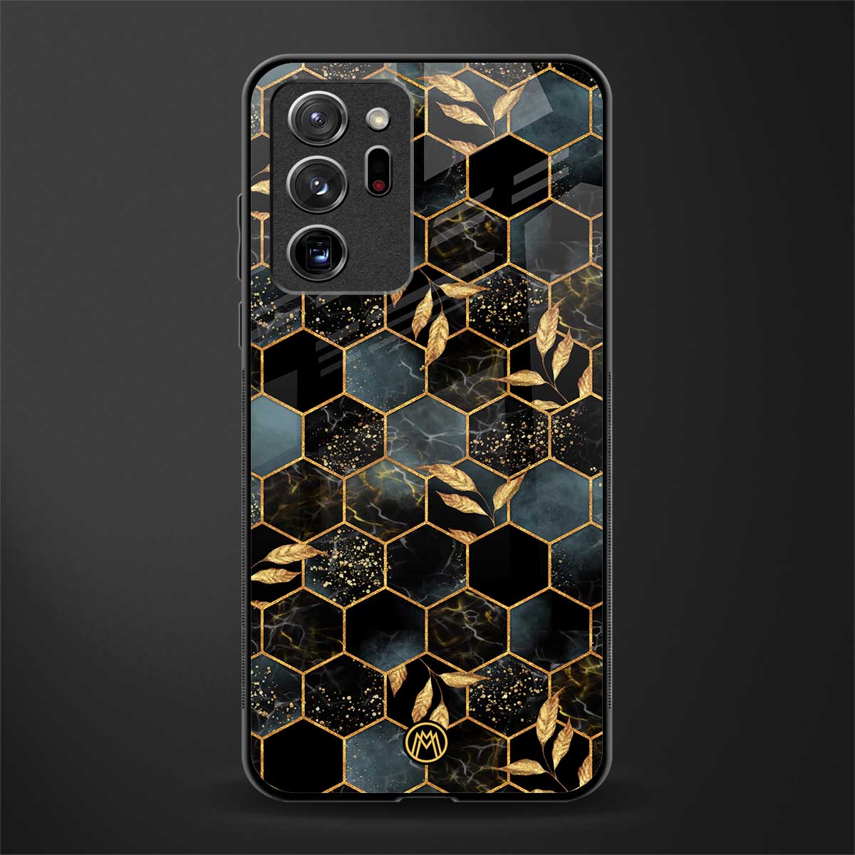 black blue tile marble glass case for samsung galaxy note 20 ultra 5g image