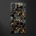 black blue tile marble glass case for realme narzo 20 pro image
