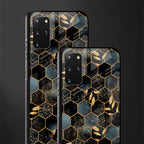 black blue tile marble glass case for samsung galaxy s20 plus image-2