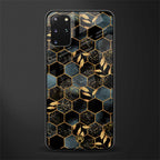 black blue tile marble glass case for samsung galaxy s20 plus image