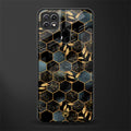 black blue tile marble glass case for oppo a15 image