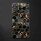 black blue tile marble glass case for realme 7i image