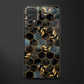 black blue tile marble glass case for realme 7 pro image