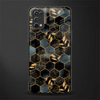 black blue tile marble glass case for realme 7 pro image