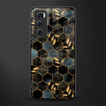 black blue tile marble glass case for vivo v20 se image