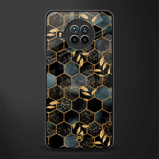 black blue tile marble glass case for mi 10i image