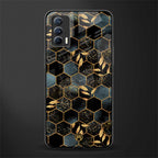 black blue tile marble glass case for realme x7 image