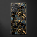black blue tile marble glass case for samsung galaxy a32 4g image