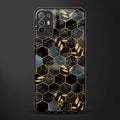 black blue tile marble glass case for oppo f19 pro plus image