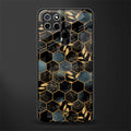 black blue tile marble glass case for realme c21 image
