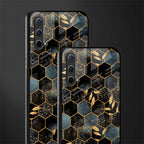 black blue tile marble glass case for oneplus nord ce 5g image-2