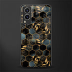 black blue tile marble glass case for vivo v21e 5g image