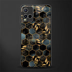 black blue tile marble glass case for vivo y21t image