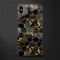 black blue tile marble glass case for iphone xs max image