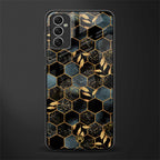 black blue tile marble glass case for samsung galaxy m52 5g image