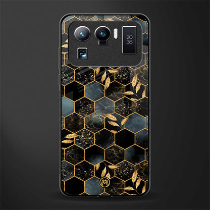 black blue tile marble glass case for mi 11 ultra 5g image