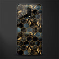 black blue tile marble glass case for oneplus 7 image