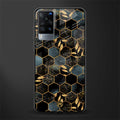 black blue tile marble glass case for vivo x60 image
