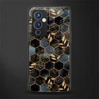 black blue tile marble back phone cover | glass case for oneplus 9
