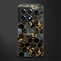 black blue tile marble back phone cover | glass case for oneplus 11r