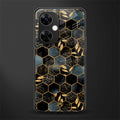 black blue tile marble back phone cover | glass case for oneplus nord ce 3 lite