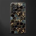 black blue tile marble back phone cover | glass case for samsun galaxy a24 4g